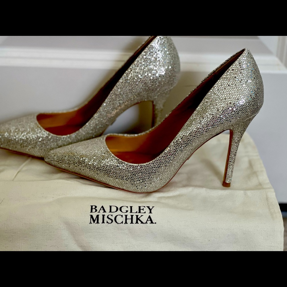 Elegant Badgley Mischka pointed toe pumps.